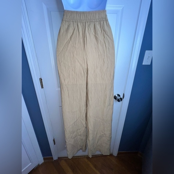 NWT Madewell Large Crinkle Crepe Pull On Viscose Straight Crop Trouser Pant L - Picture 6 of 15